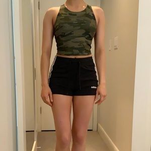 Camo Workout Crop Top
